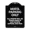 Signmission Motel Parking All Others Towed Heavy-Gauge Aluminum Architectural Sign, 24" x 18", BS-1824-23870 A-DES-BS-1824-23870 - alternate 1